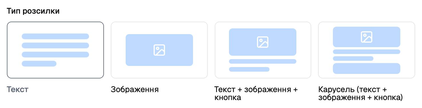 Види повідомлення Viber